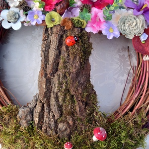 Akciós áron Életfa kopogtató 50 cm-es vesszőalapon - otthon & életmód - dekoráció - fali és függő dekoráció - függődísz - Meska.hu