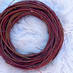 Vörösvessző koszorú alap , Otthon & Életmód, Dekoráció, Ajtó- és ablak dekoráció, Ablakmatrica, Mindenmás, MESKA