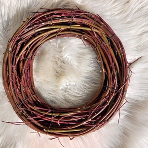 Vörösvessző koszorú alap - Meska.hu