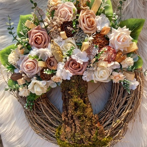 Romantikus Életfa rózsákkal - otthon & életmód - dekoráció - ajtó- és ablak dekoráció - ajtókilincs tábla - Meska.hu