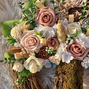 Romantikus Életfa rózsákkal - otthon & életmód - dekoráció - ajtó- és ablak dekoráció - ajtókilincs tábla - Meska.hu