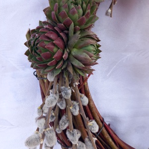 Tavaszi barkás kopogtató - otthon & életmód - dekoráció - ajtó- és ablak dekoráció - ajtódísz & kopogtató - Meska.hu