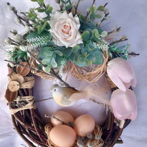 Tavaszi, húsvéti kopogtató - Meska.hu