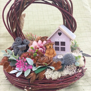 Vessző karikákból készült kosár , , , MESKA