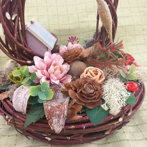 Vessző karikákból készült kosár  -  - Meska.hu