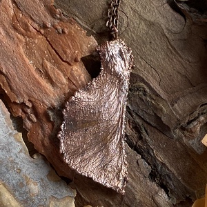 Juhar réz nyaklánc - ékszer - nyaklánc - medálos nyaklánc - Meska.hu