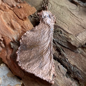 Juhar réz nyaklánc, Ékszer, Nyaklánc, Medálos nyaklánc, , MESKA