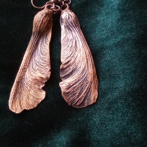 Juhar füli - ékszer - fülbevaló - lógó fülbevaló - Meska.hu