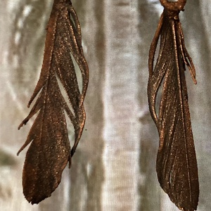 Réz koponya tollakkal - ékszer - nyaklánc - medálos nyaklánc - Meska.hu