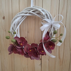 Őszi Ölelés  Orchidea Ajtódísz, Otthon & Életmód, Dekoráció, Ajtó- és ablak dekoráció, Ajtódísz & Kopogtató, Virágkötés, MESKA