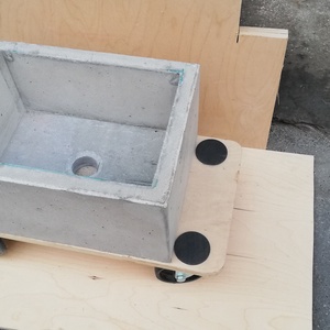 Beton mosdókagyló mosdó mosdótál - otthon & életmód - fürdőszoba - mosdótál - Meska.hu