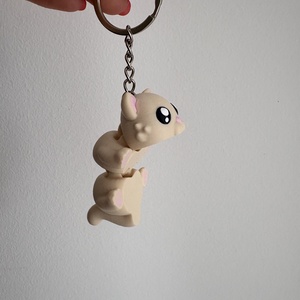 3D nyomtatott cicás kulcstartó  - táska & tok - kulcstartó & táskadísz - kulcstartó - Meska.hu