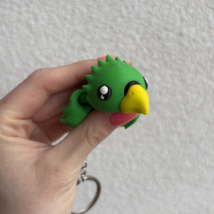 3D nyomtatott papagájos kulcstartó, Táska & Tok, Kulcstartó & Táskadísz, Kulcstartó, , MESKA