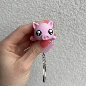 3D nyomtatott malacos kulcstartó, Táska & Tok, Kulcstartó & Táskadísz, Kulcstartó, , MESKA