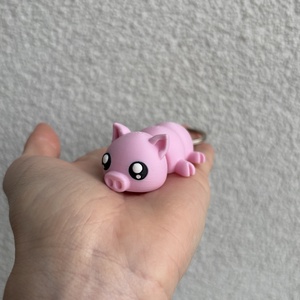 3D nyomtatott malacos kulcstartó - táska & tok - kulcstartó & táskadísz - kulcstartó - Meska.hu