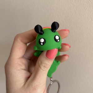 3D nyomtatott hernyós kulcstartó - táska & tok - kulcstartó & táskadísz - kulcstartó - Meska.hu