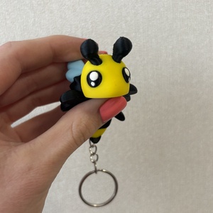 Méhecskés 3D nyomtatott kulcstartó - Meska.hu