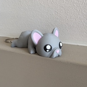 3D nyomtatott francia buldog kulcstartó - táska & tok - kulcstartó & táskadísz - kulcstartó - Meska.hu