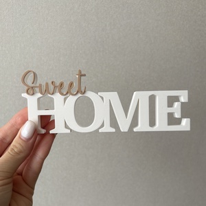 3D nyomtatott Home felírat - otthon & életmód - dekoráció - dísztárgy - Meska.hu