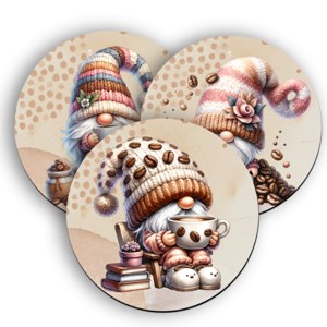 3 db bájos Kávés manók alátét szett (#59), , , MESKA