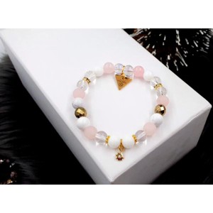 Álomszép apró csillag medálos ásványkarkötő - Meska.hu