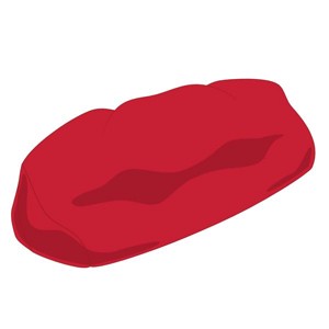 Piros Relax Babzsák Kanapé Huzat, , , MESKA