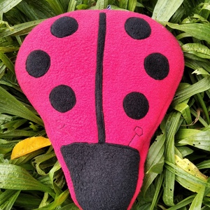 Téli kerékpár üléshuzat vízhatlan réteggel, katica - táska & tok - edzőtáskák - edzőtáskák - Meska.hu