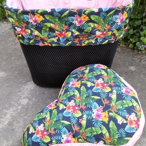 Kerékpár kosártáska, biciklikosár táska 2in1 egzotikus  - táska & tok - edzőtáskák - edzőtáskák - Meska.hu