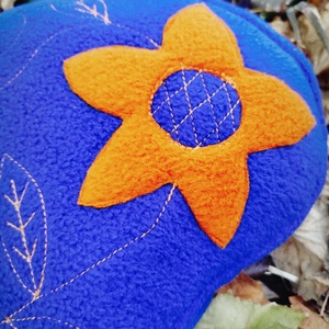 Nagy méretű téli kerékpár üléshuzat vízhatlan réteggel, virág  - táska & tok - edzőtáskák - edzőtáskák - Meska.hu