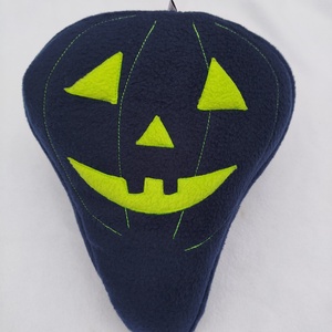 Közepes méretű téli kerékpár üléshuzat vízhatlan réteggel, Halloween tök  - játék & sport - sport és kikapcsolódás - kerékpározás - nyereghuzat - Meska.hu