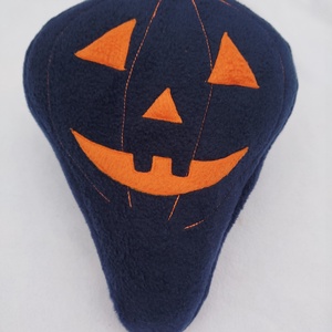 Közepes méretű téli kerékpár üléshuzat vízhatlan réteggel, Halloween tök  - játék & sport - sport és kikapcsolódás - kerékpározás - nyereghuzat - Meska.hu