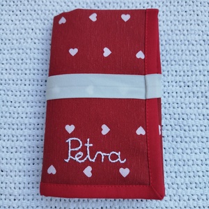 Horgolótű tartó egyedi hímzéssel - Meska.hu