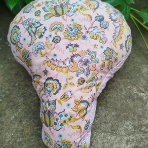 Ki-be fordítható kerékpár üléshuzat rózsaszín virág mintás  - játék & sport - sport és kikapcsolódás - kerékpározás - nyereghuzat - Meska.hu