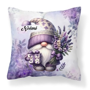 Névvel kérhető - Levendulás manó ajándékkal mintás párna, Otthon & Életmód, Lakástextil, Párna & Párnahuzat, Díszpárna (belsővel együtt), , MESKA