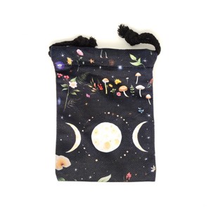 Kozmikus holdfázis mintás szütyő � textil ajándéktasak 13x18 cm - Meska.hu
