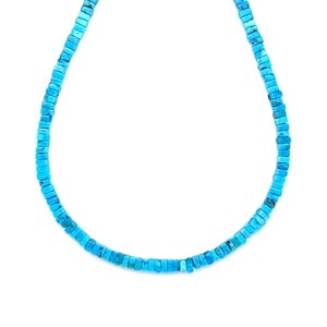 Türkiz AA négyzet 3x1mm ékszerkészítő alapanyag (füzér), Kellékek & szerszámok, Ásvány alapanyag, Ásványfüzér, , MESKA