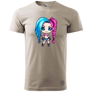 Chibi Jinx v2 férfi póló, Ruha & Divat, Férfi ruha, Póló, , MESKA