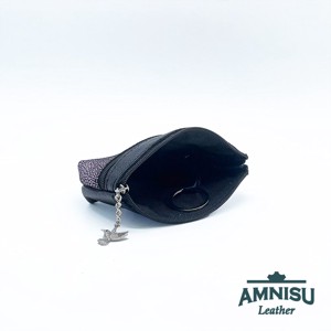 Fekete - metál lila mozaik mintás kettő cipzáras kulcstartó B8028-4028 -  - Meska.hu