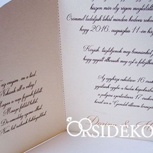 Fényképes esküvői meghívó szalaggal - esküvő - meghívó & kártya - meghívó - Meska.hu