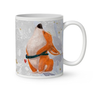 Kérd a neveddel - Cuki corgi kutyus mintás bögre - otthon & életmód - konyhafelszerelés, tálalás - tálalás - bögre & csésze - Meska.hu