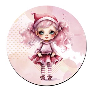 Pink cuki krampusz lány mintás bögre alátét - Meska.hu