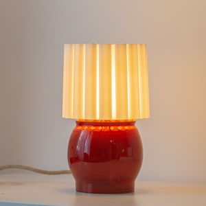 Nebula red clay asztali lámpa - otthon & életmód - lámpa - asztali lámpa - Meska.hu