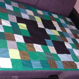 Minecraft patchwork ágytakaró - Meska.hu