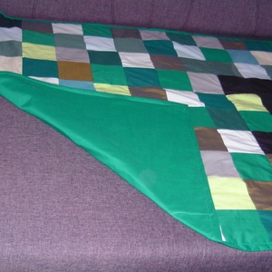 Minecraft patchwork ágytakaró - otthon & életmód - lakástextil - ágytakaró - Meska.hu
