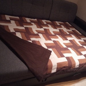 Ősz színei patchwork ágytakaró -  - otthon & lakás - lakástextil - felnőtt takaró, pléd - Meska.hu