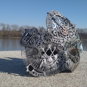 Steampunk stílusú maszk - Meska.hu