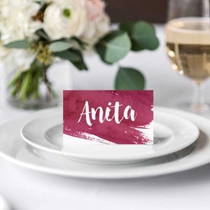 Bordó esküvői ültetőkártya, akvarell ültetőpkártya, bordó ültetőkártya, esküvői ültetőkártya - esküvő - meghívó & kártya - ültetési rend - Meska.hu