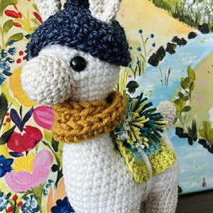 Horgolt láma játékfigura plüss - játék & sport - plüssállat & játékfigura - láma - Meska.hu