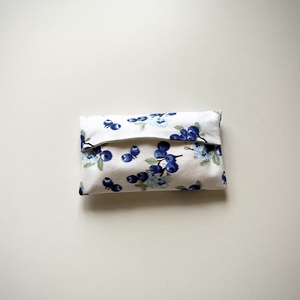 Áfonya Mintás Zsebkendő Tartó - 100% pamut - táska & tok - pénztárca & más tok - zsebkendőtartó tok - Meska.hu