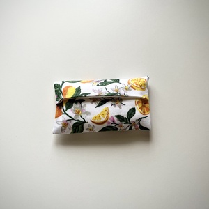 Citrom Mintás Zsebkendő Tartó - 100% pamut - táska & tok - pénztárca & más tok - zsebkendőtartó tok - Meska.hu